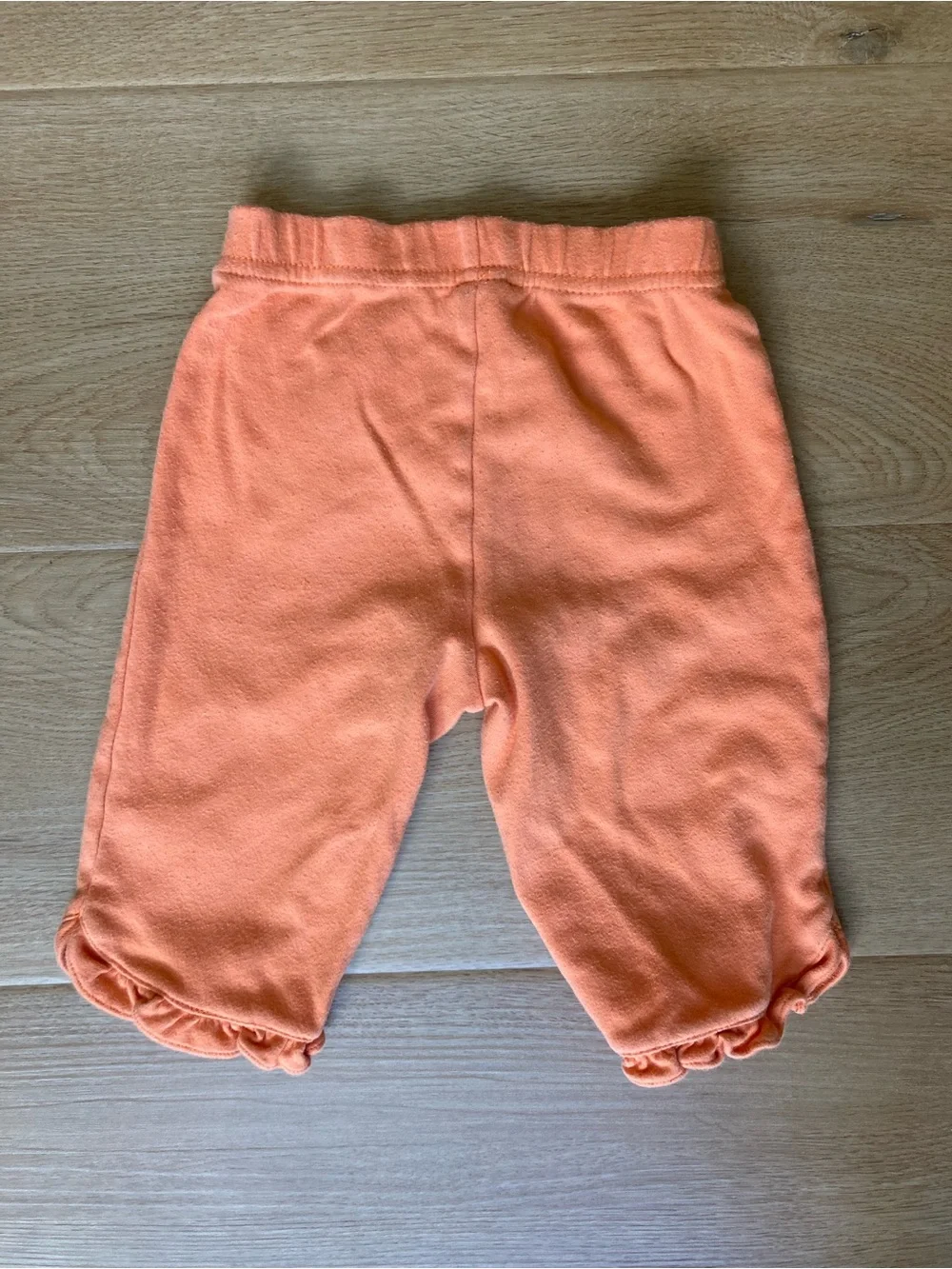 Carter's Y2K Orange Ruffle Hem Pants
